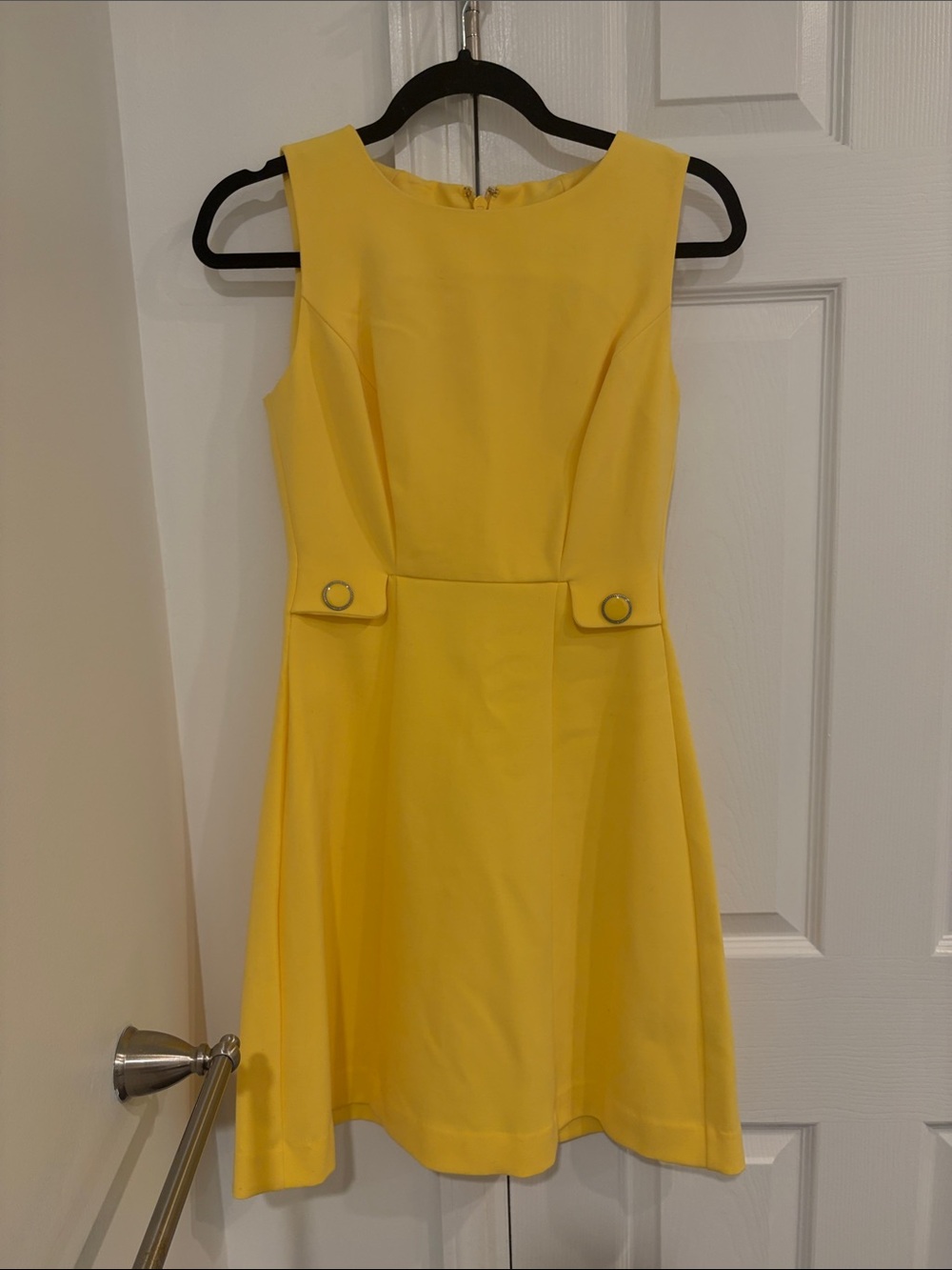eva mendes for New York & Company Sunny Yellow Fit-and-Flare Dress